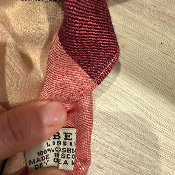 Burberry Beetroot Plaid Scarf - Picture 5 of 8